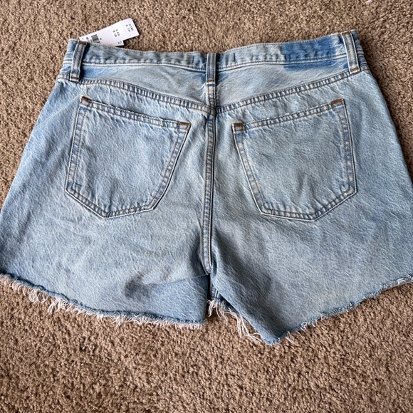 Abercrombie & Fitch Ripped Blue Jean Shorts - Picture 3 of 3
